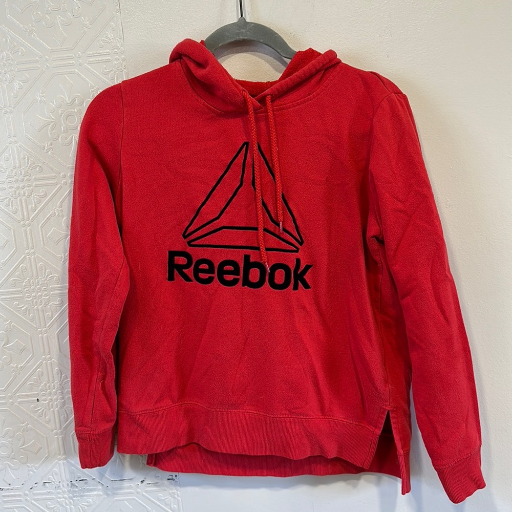Red adidas hoodie